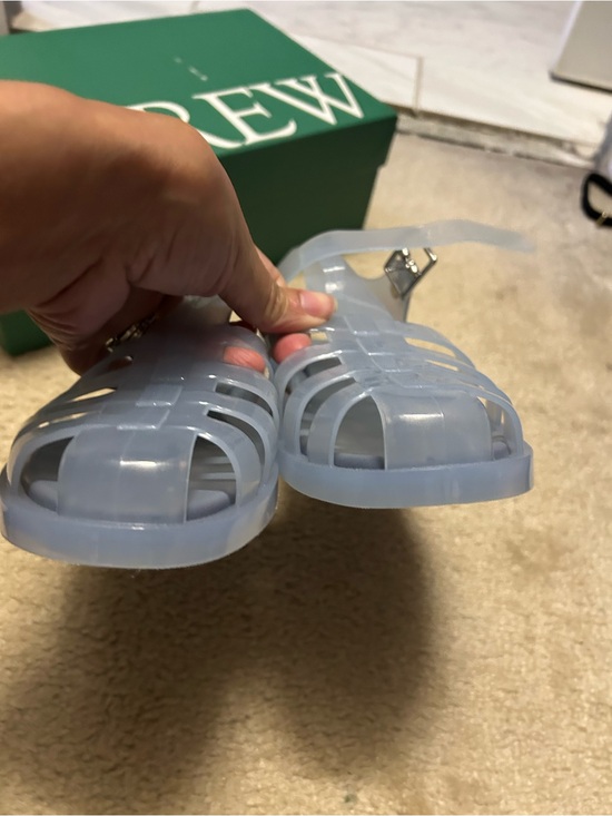J. Crew Shoes - J CREW jelly fisherman sandals in light blue.